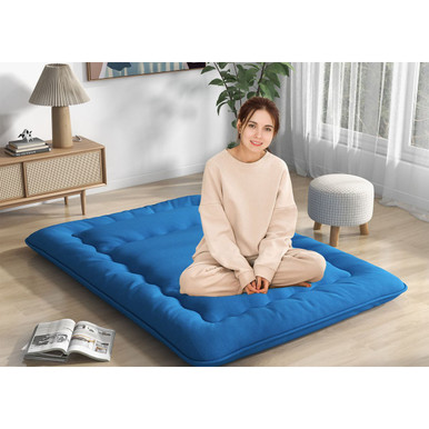 Photos - Mattress Costway Queen-Size Foldable Futon  with Washable Cover & Carrying 