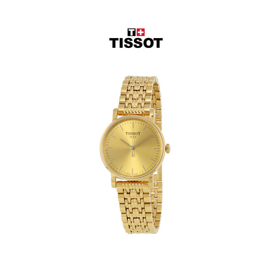 Photos - Wrist Watch TISSOT ® Women's T-Classic Everytime Gold Dial Watch T1092103302100 