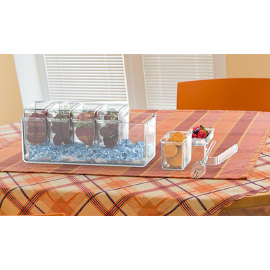 Photos - Tray New Home NewHome NewHome™ 5-Cube Chilled Serving Station Caddy HGICECHILLEDCONDIMENTTRAYGPCT5028 