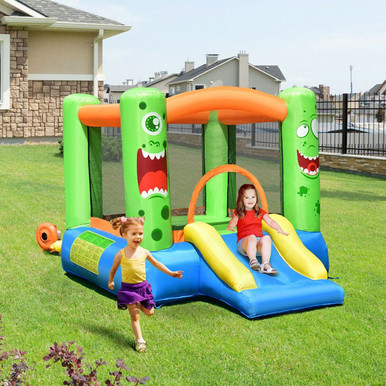Photos - Trampoline Costway Goplus Goplus Kids Inflatable Bounce House Jumping Castle OP70022 