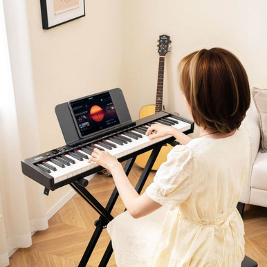 61-Key Portable Electronic Keyboard Piano Set