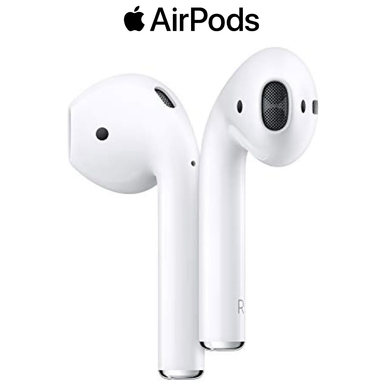 Apple AirPods with Charging Case, MV7N2AM/A (2nd Generation)