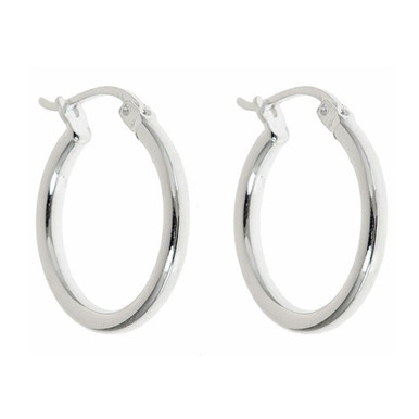 Photos - Earrings Private Label Sterling Silver French Lock Hoop  FRENCH LOCK HOOPS