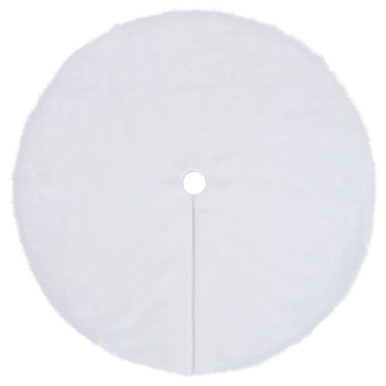 Photos - Other Jewellery VidaXL Christmas Tree Skirt White 48" Faux 330270