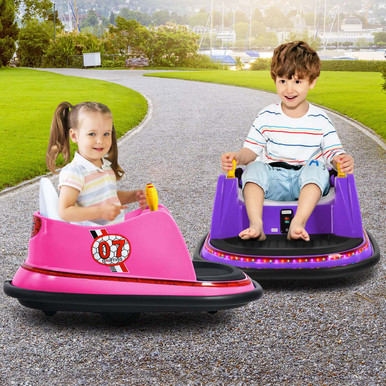 12V Vehicle 360° Ride On Bumper Car with Remote - Pick Your Plum