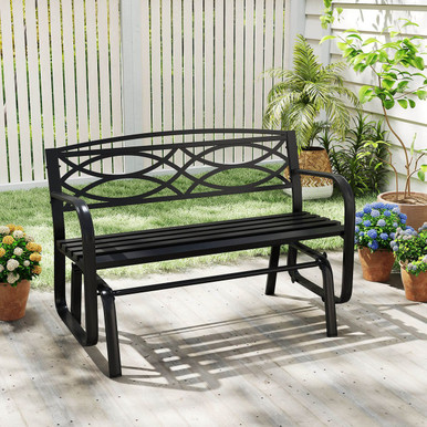 Photos - Garden Furniture Costway 2-Person Outdoor Glider Bench HCST08334 
