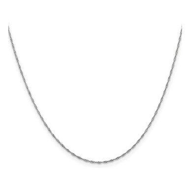 Photos - Pendant / Choker Necklace Gem & Harmony 20" 14K White Gold Singapore Chain Necklace 03QGG016620