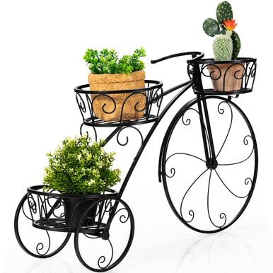 Photos - Flower Pot Costway 3-Tier Tricycle Plant Stand HZ10029 