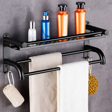 Photos - Towel Holder New Home NewHome NewHome™ Wall-Mounted Towel Rack HGBATHROOMTOWELSHELFGPCT3143 