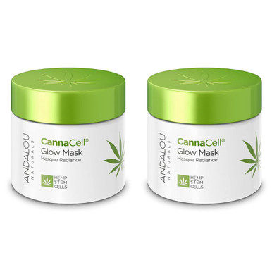 Photos - Facial Mask Andalou Naturals Andalou ® CannaCell® Glow Mask  856932007132-2 (2-Pack)