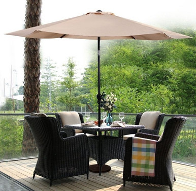 Market Steel 10-Foot Tilt Patio Umbrella