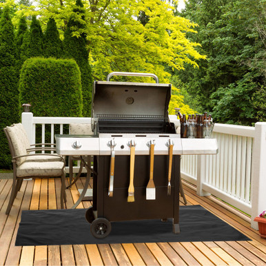 Photos - BBQ Accessory LakeForest LakeForest® 60" x 39" Flame-Retardant BBQ Deck Grill Mat HGGRIL