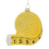 Sewing Tape Measure Glass Ornament