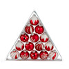 15pc Mini Red and White Round Ornaments Set Set