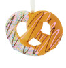 Dipped - Drizzled Foam Pretzel Ornament Wte Multi