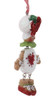 Dangle Legs Gingerbread Cookie Ornament Girl Side