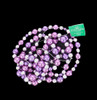 Purple and Silver Round Beads Garland Black Background