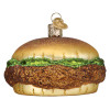 Chicken Sandwich Glass Ornament Back