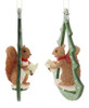 German Styling Woodland Animal Caroling Squirrel Ornament Sides