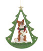 German Styling Woodland Animal Caroling Fox Ornament