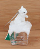 Baby Arctic Fox on Ice Cube Ornament Side Back