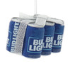 6-Pack of Bud Light Cans Ornament Side