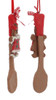 Set of 3 Kitchen Utensil with Cookie Handle Ornaments Spoon Side Back