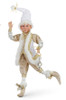 White and Champagne Finial in Hand Elf Doll Vest