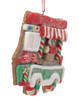 Gingerbread Train Ornament Red Top Side