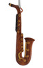 Saxophone Intarsia Wood Ornament