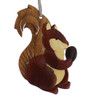 Squirrel Intarsia Wood Ornament