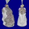 White Horse Head Glass Ornament by Old World Christmas 12104 inset