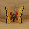 Cloisonne Butterfly Ornament Wood Background Top
