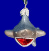 Shark Old World Christmas Glass Ornament 12175 inset