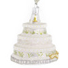 Wedding Cake Glass Ornament side
