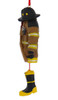 Dangling Boots Firefighter Uniform Ornament side