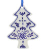 Delft Blue Style Cookie Cut Out Ornament tree front