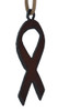 Rustic Steel Awareness Ribbon Ornament side