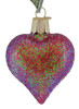 Small to Mid-Sized Sparkling Heart Ornaments style c