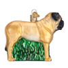 English Mastiff Glass Ornament 12527 Old World Christmas Side