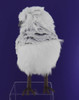 Soft Fluffy Grey White Owl Figurine  front