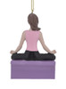 Young Female Yoga Ornament c7977 back