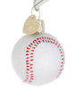 Miniature Baseball Glass Ornament side
