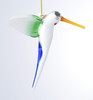 Long Tail Hummingbird Mouth-Blown Egyptian Glass Ornament side