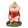 Piggy In The Puddle Glass Ornament, 3 1/8", OWC# 12535