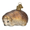 Vintage Design Hedgehog Glass Ornament