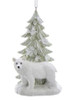 Winter Wonderland Bear with Tree Ornament