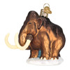 Woolly Mammoth Glass Ornament