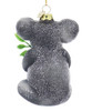 Sitting Koala Bear Glass Ornament back