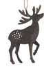 Brown Metal Deer Ornament